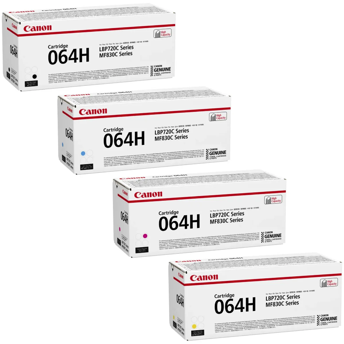 Canon 064H Toner Sparset schwarz, cyan, magenta, gelb (4 Stück)