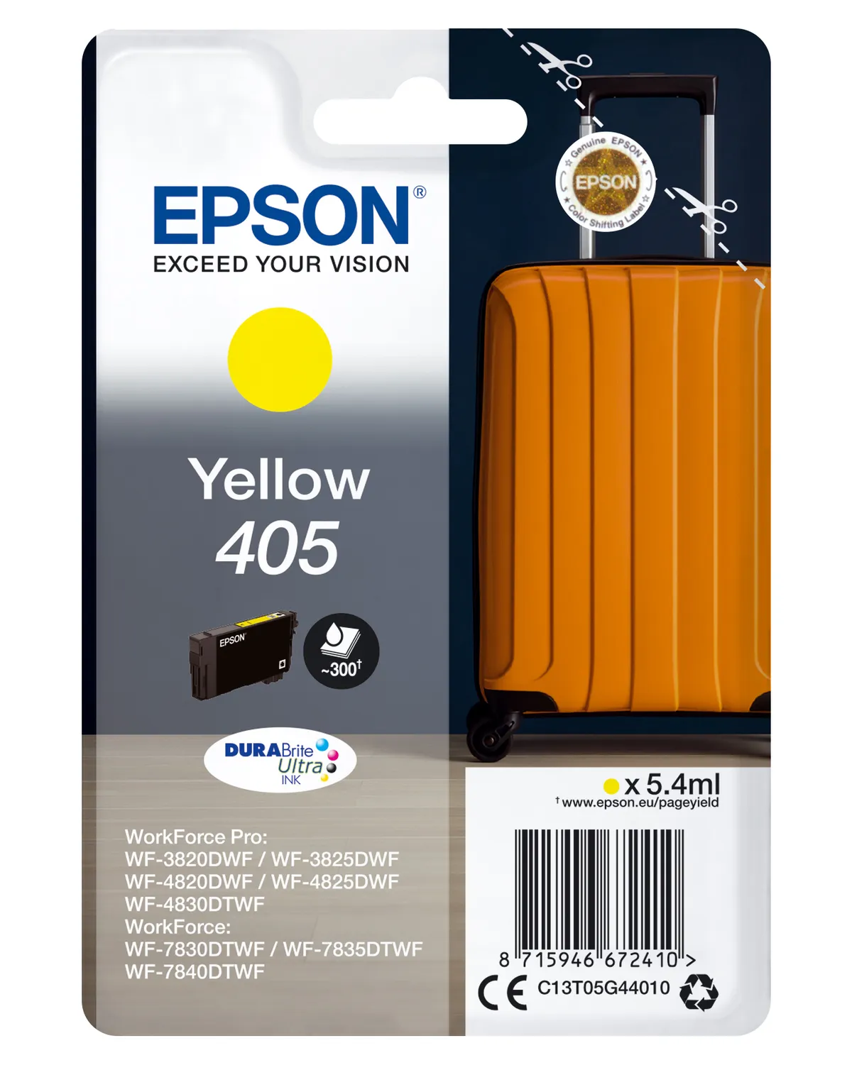 Epson 405 / T05G4 / C13T05G44010 / C13T05G44020 Tinte gelb