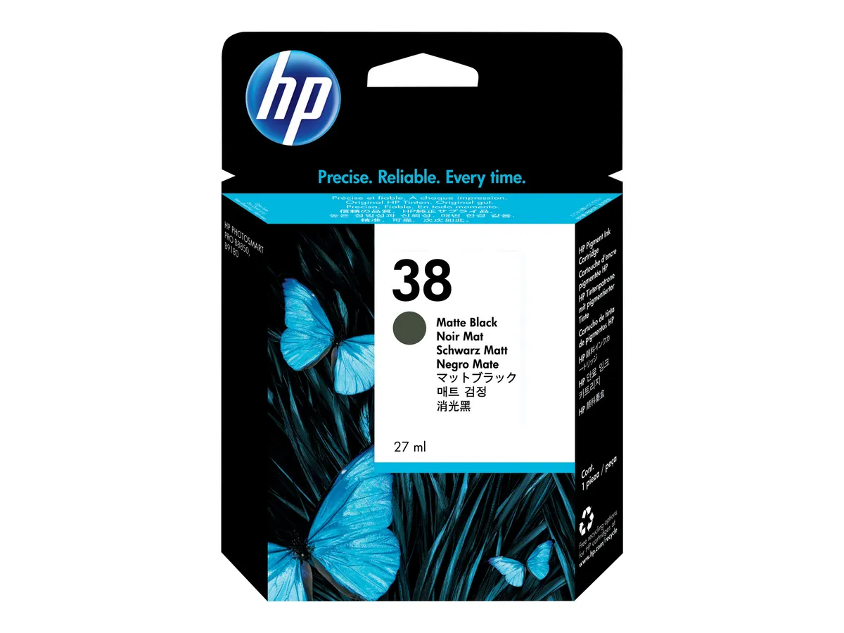 HP 38 / C9412A Tinte matt schwarz