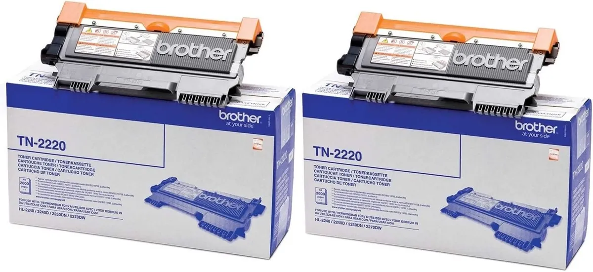 Brother TN-2220 Toner Doppelpack schwarz (2 Stück)