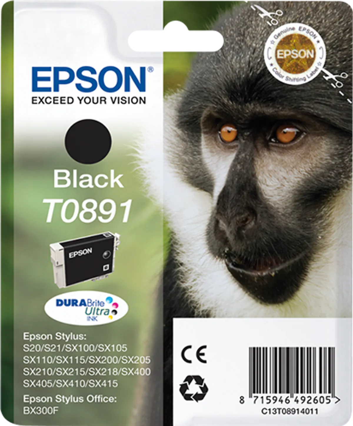 Epson T0891 / C13T08914011 Tinte schwarz