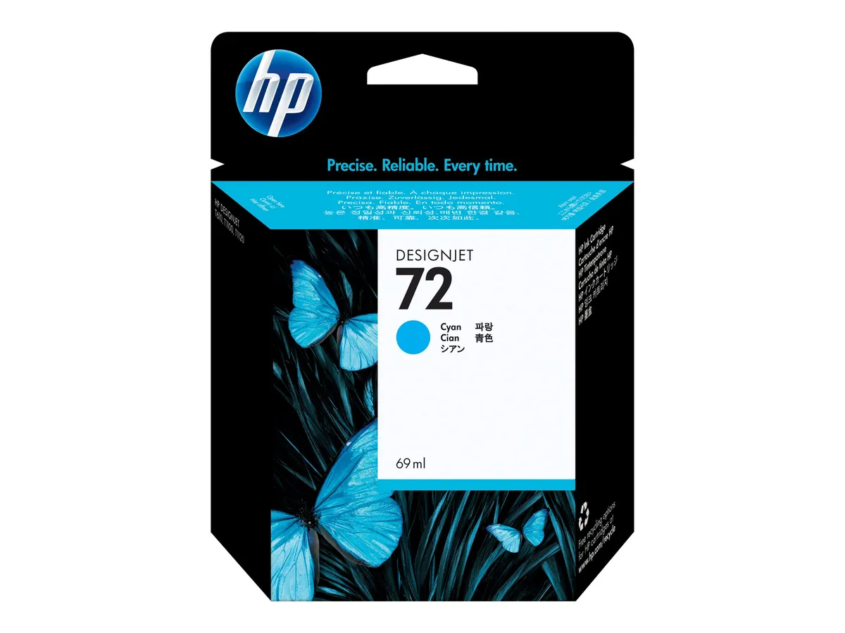 HP 72 / C9398A Tinte cyan