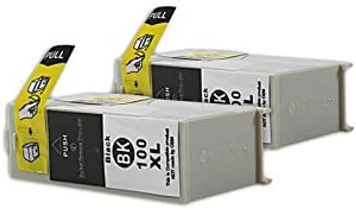 Tinten Doppelpack kompatibel zu Lexmark 100XL / 14N1068E / 14N01092 schwarz  (2 Stück)