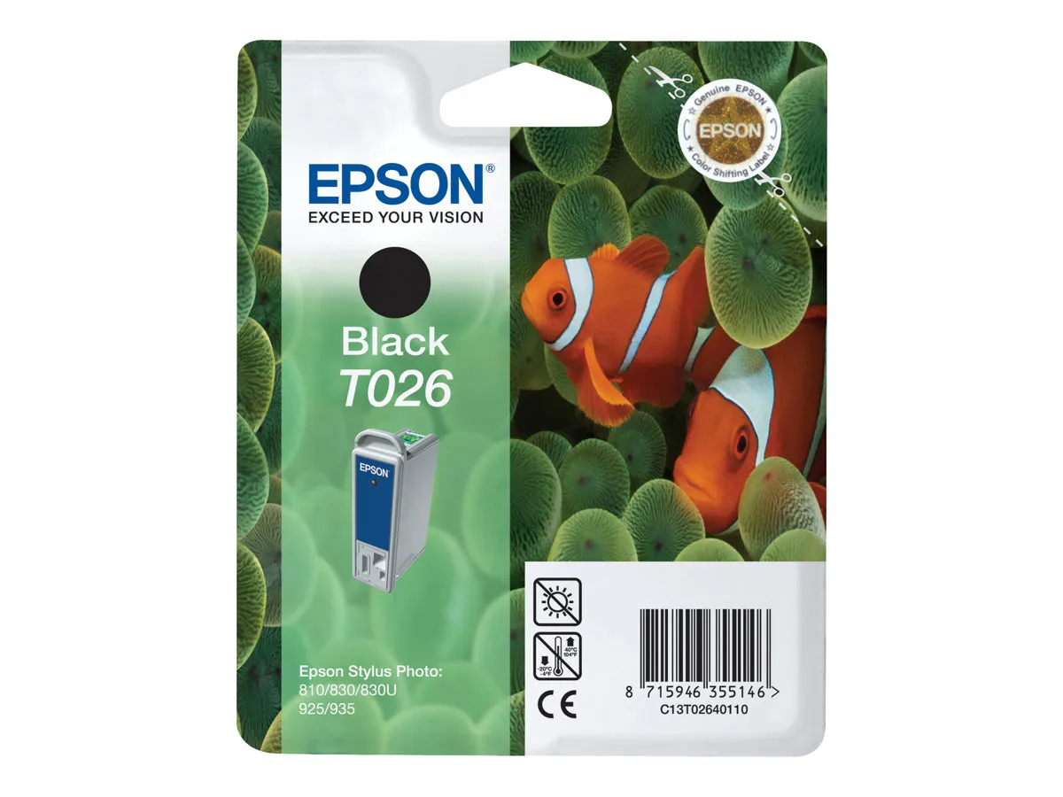 Epson T026 / C13T02640110 Tinte schwarz
