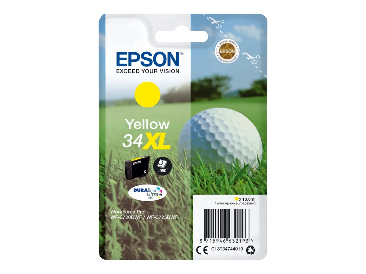 Epson 34XL / T3474 / C13T34744010 / C13T34744020 Tinte gelb