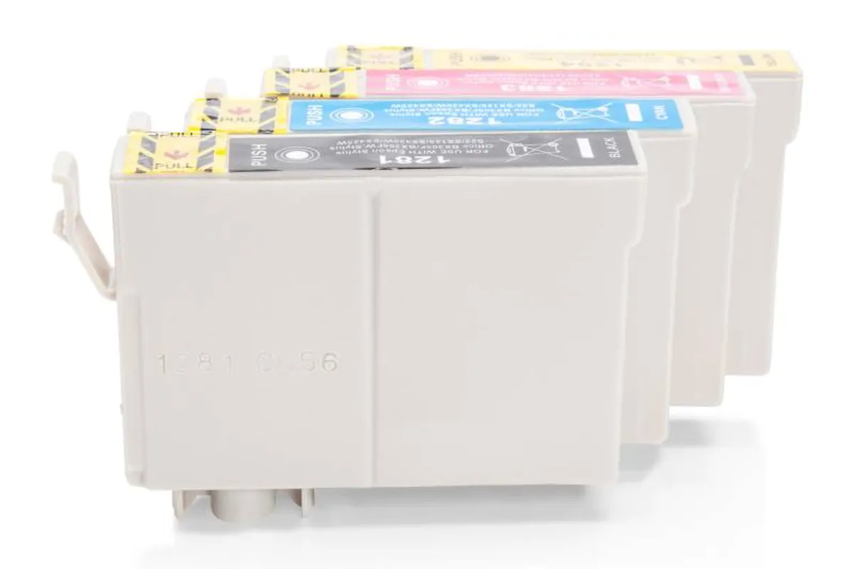 Tinten Sparset kompatibel zu Epson T1285 / C13T12854010 schwarz, cyan, magenta, gelb  (4 Stück)