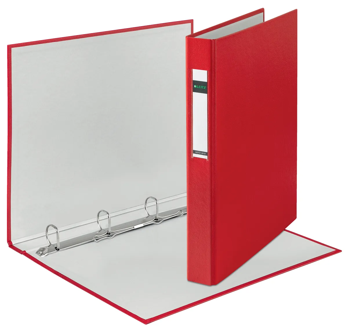 Leitz 42120025 Ringbuch rot (4cm breit, DIN A4, 4 Ringe)