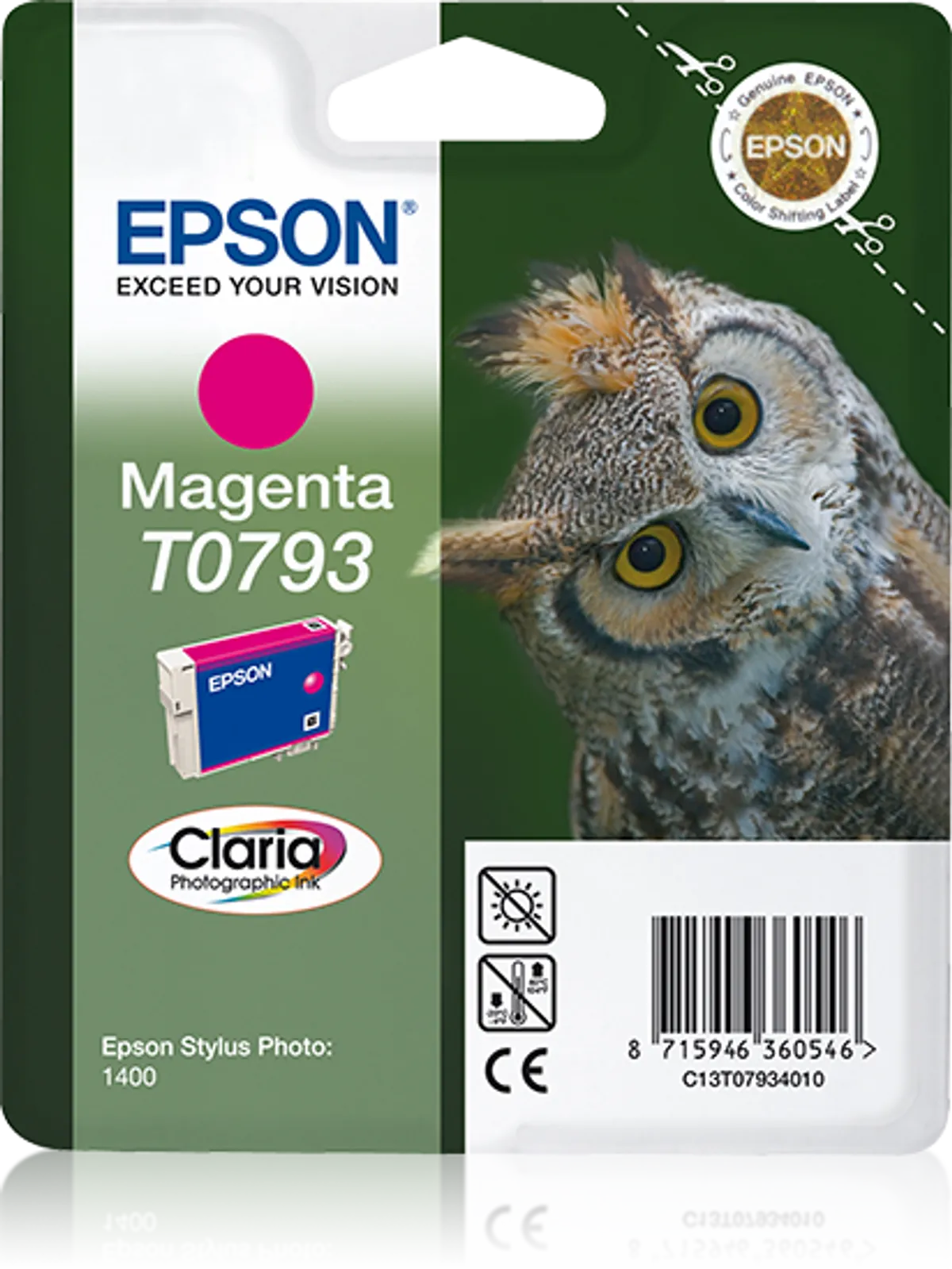 Epson T0793 / C13T07934010 / C13T07934020 Tinte magenta