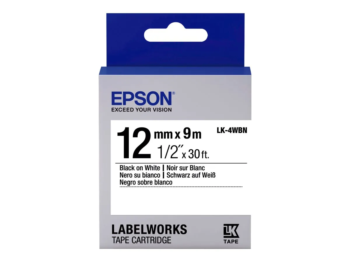 Epson LK-4WBN / C53S654021 Farbband /Farbrolle schwarz, weiß