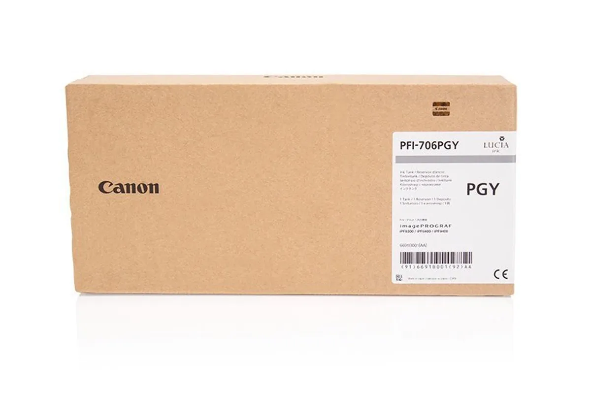 Canon PFI-706 PGY / 6691B001 Tinte photo grau