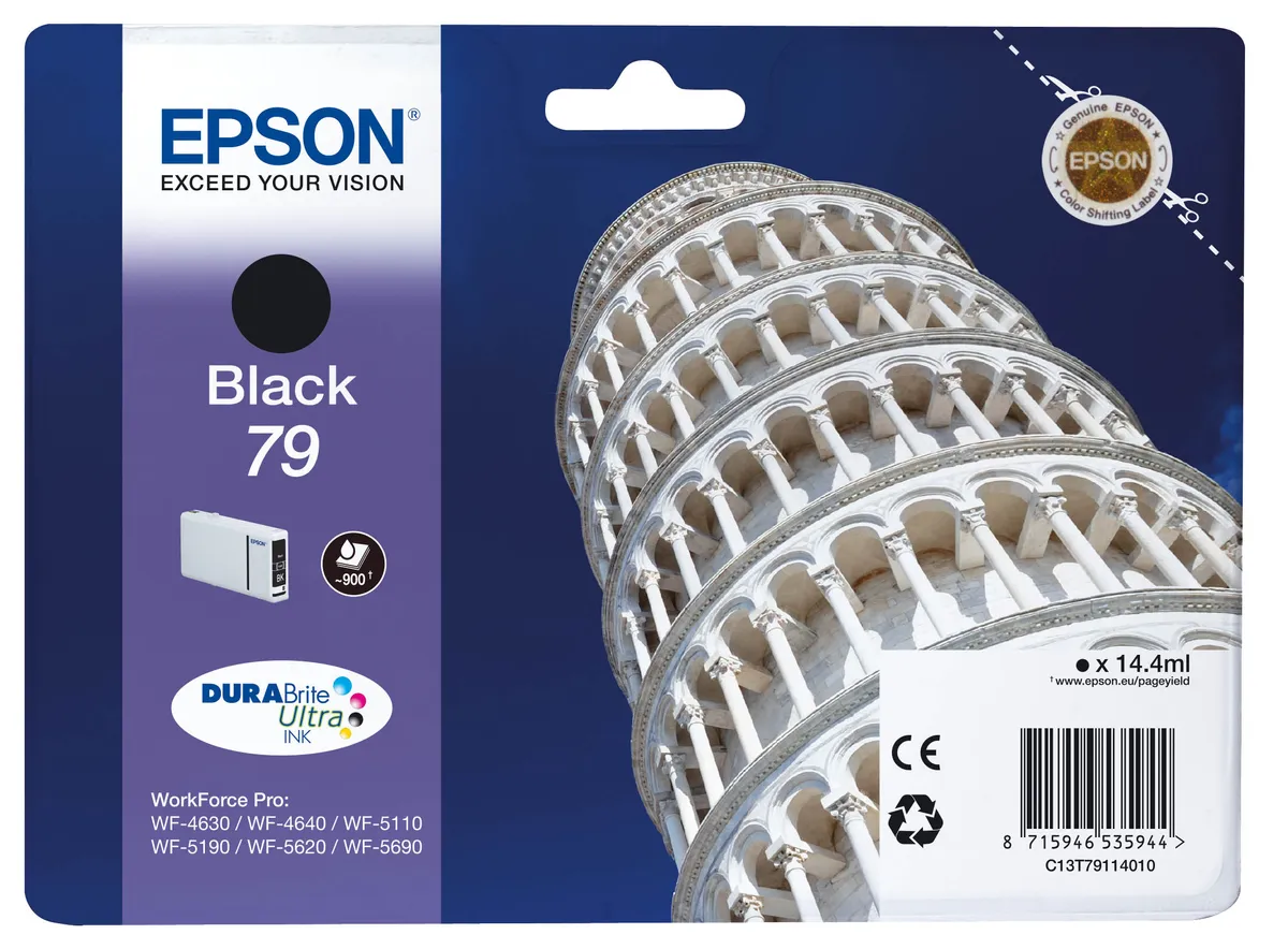 Epson 79 / T7911 / C13T79114010 Tinte schwarz