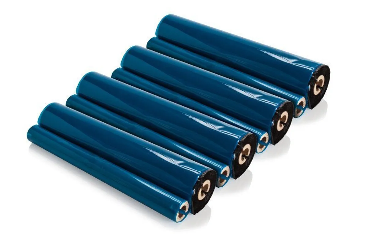 Thermo-Transfer-Rolle  kompatibel zu Brother PC-204RF schwarz  (4 Stück)