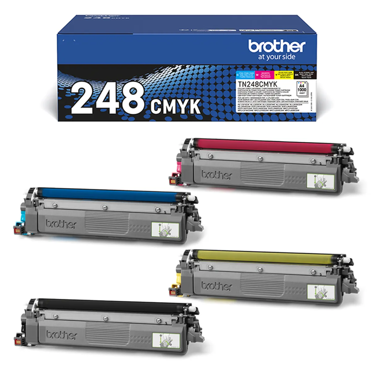 Brother TN-248VAL / TN-248CMYK Toner Sparset schwarz, cyan, magenta, gelb (4 Stück)