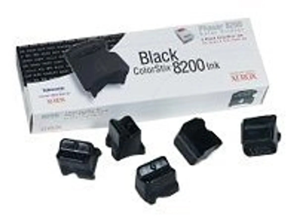 Xerox 016-2040-00 / 16-2040-00 Festtinte Sparset schwarz (5 Stück)