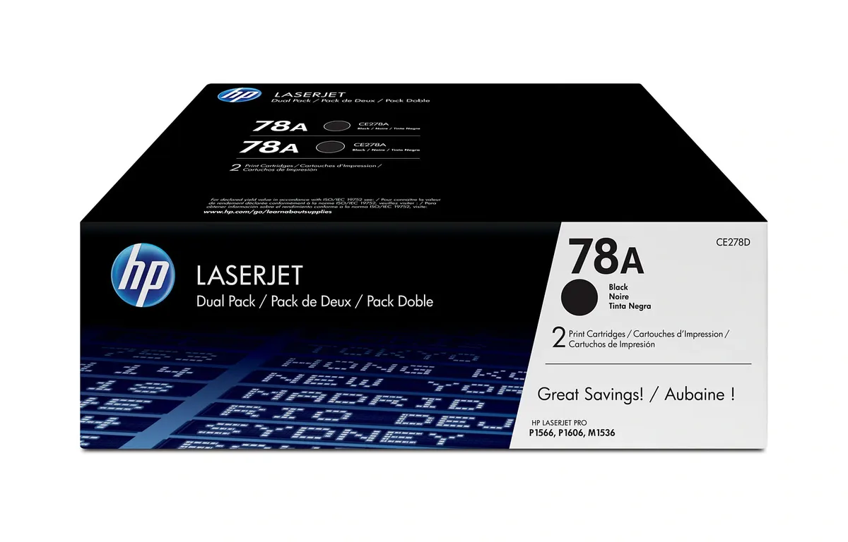 HP 78A / CE278AD Toner Doppelpack schwarz (2 Stück)