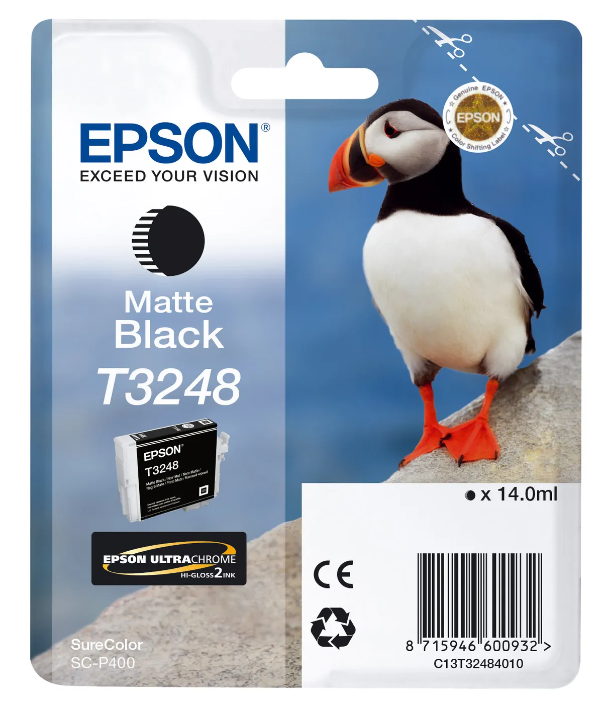 Epson T3248 / C13T32484010 Tinte matt schwarz