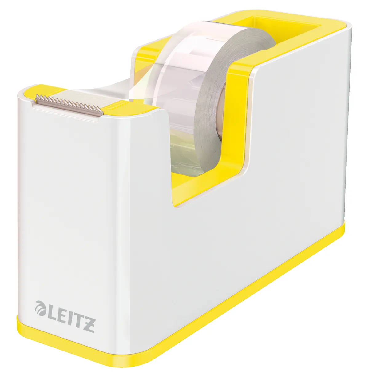 Leitz WOW Duo Colour / 53641016 Klebeband-Tischabroller weiß, gelb