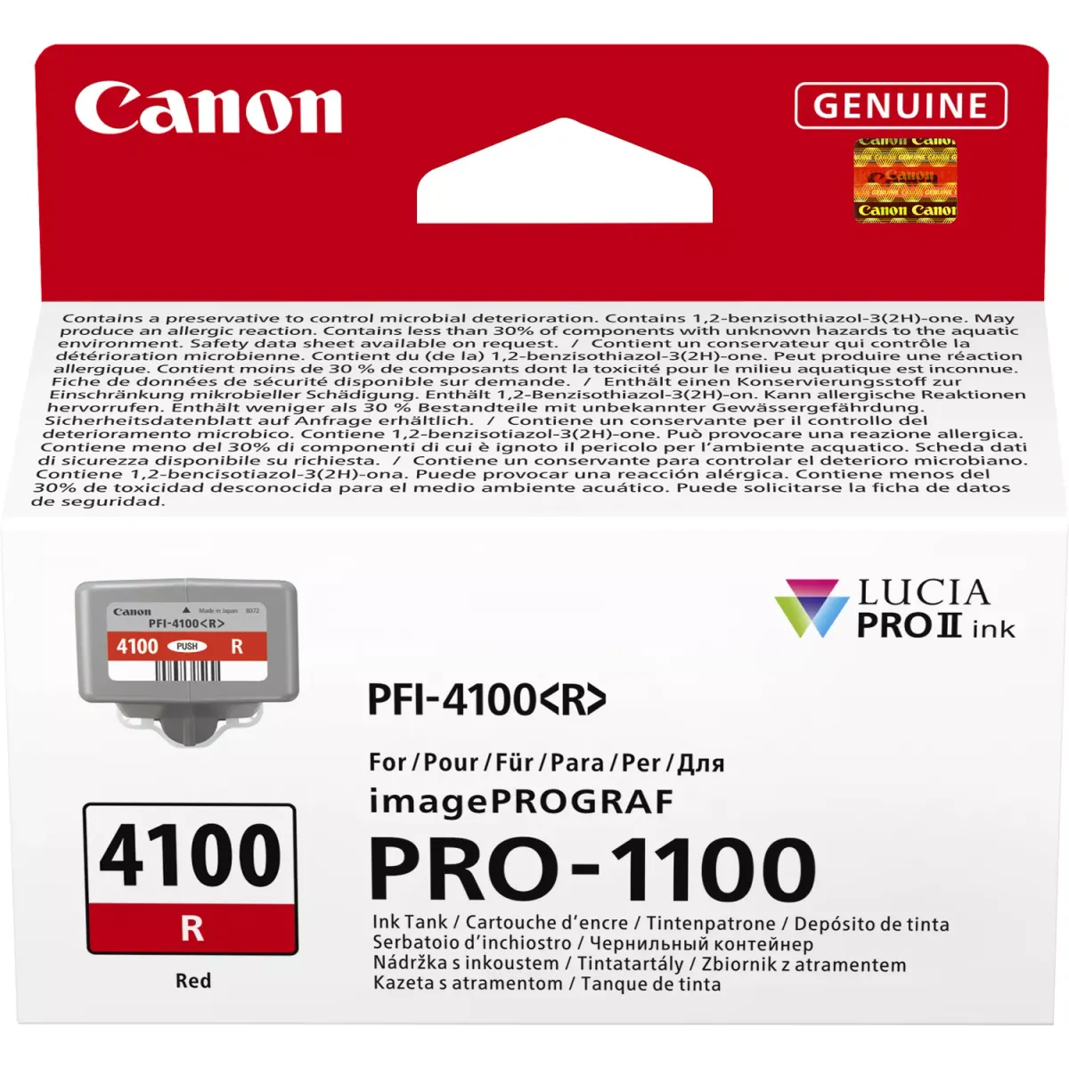 Canon PFI-4100R / 6785C001 Tinte rot