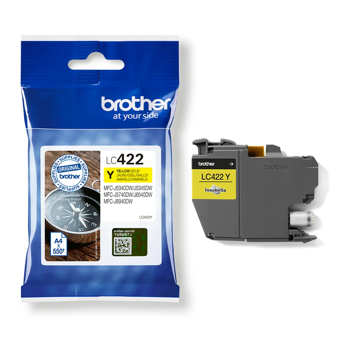Brother LC-422 / LC-422Y Tinte gelb