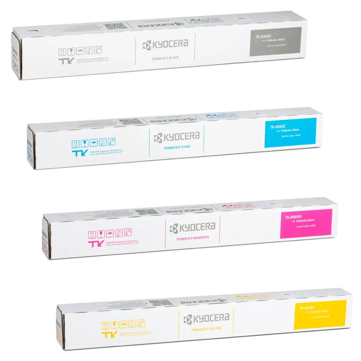 Kyocera TK-8365 Toner Sparset schwarz, cyan, magenta, gelb (4 Stück)