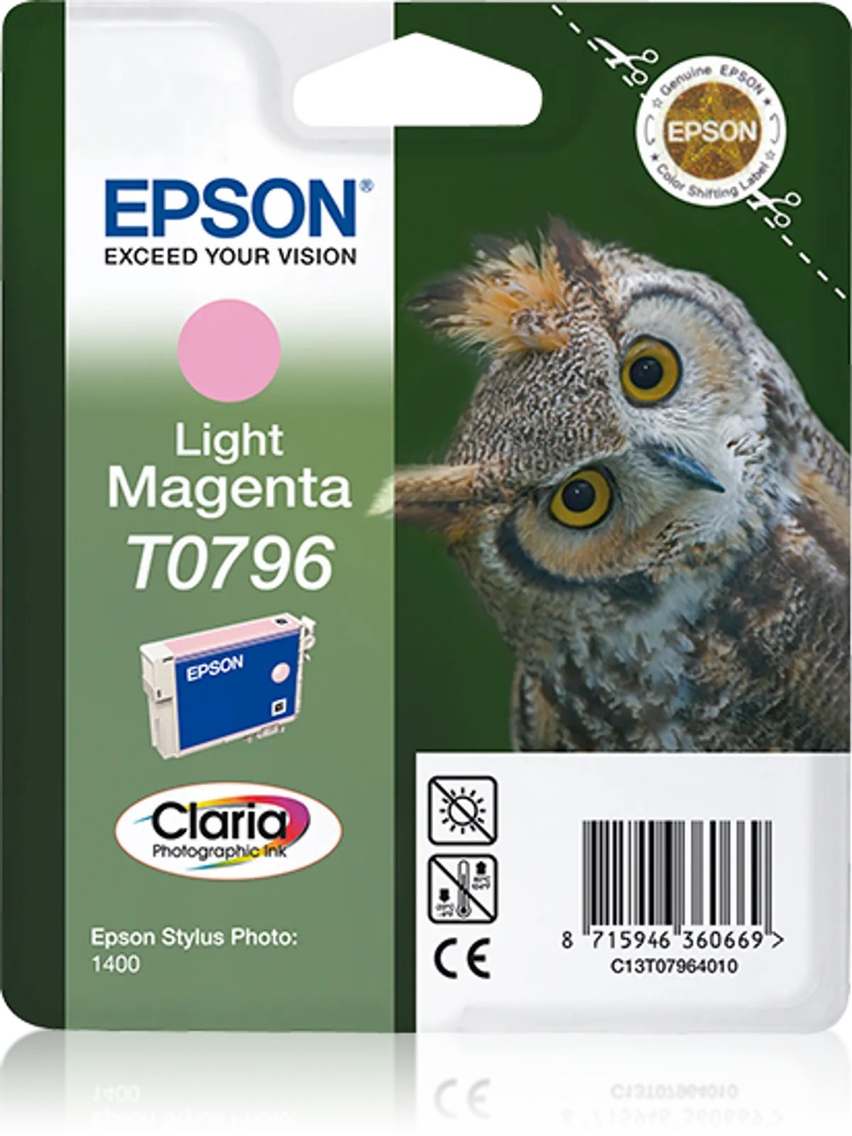 Epson T0796 / C13T07964010 / C13T07964020 Tinte photo magenta