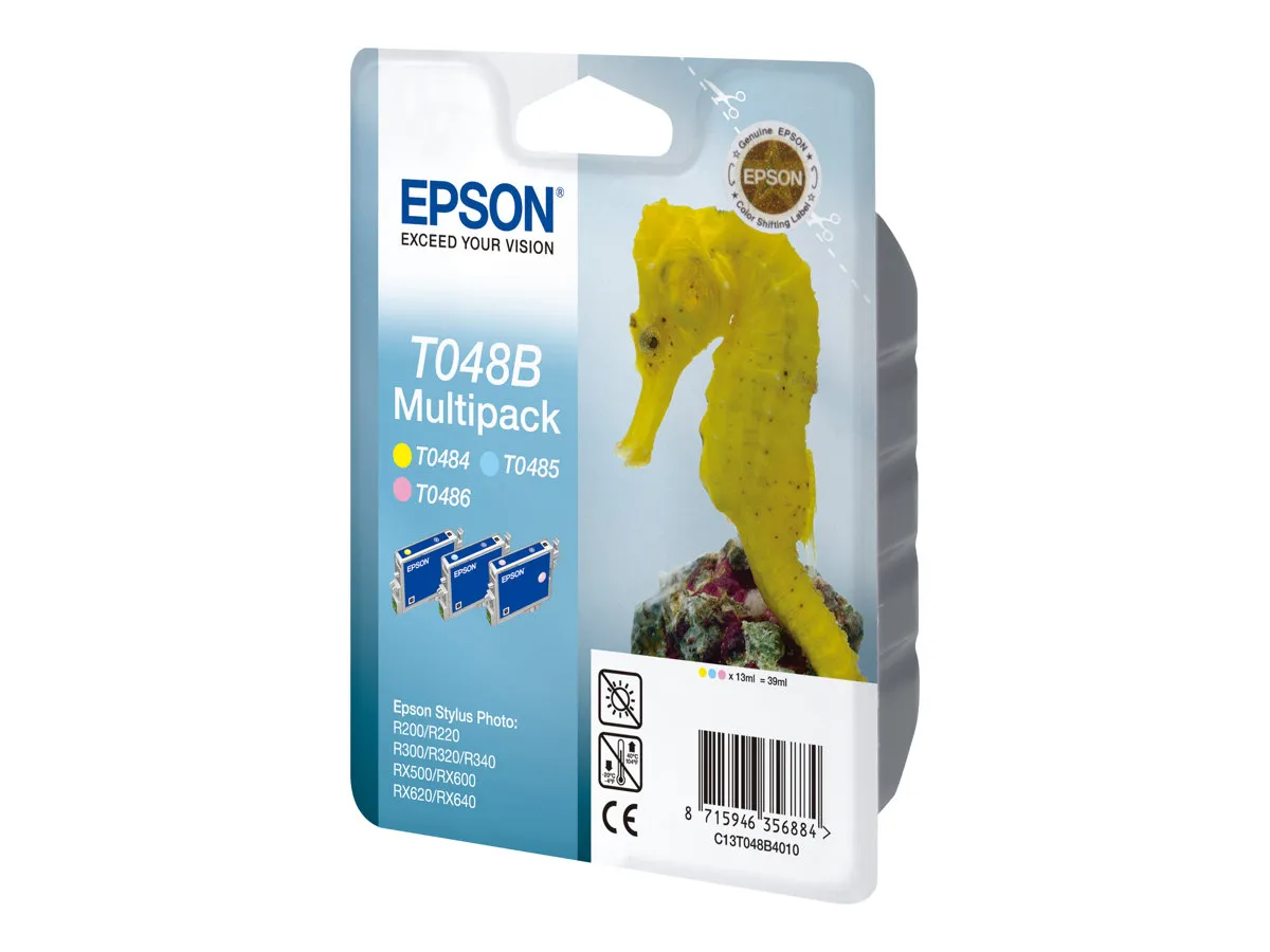 Epson T048B / C13T048B4010 Tinte gelb, photo cyan, photo magenta