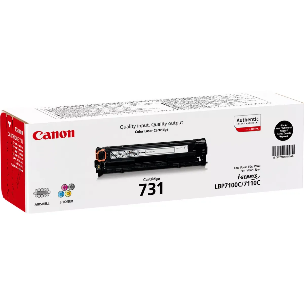 Canon 731 / 6272B002 Toner schwarz