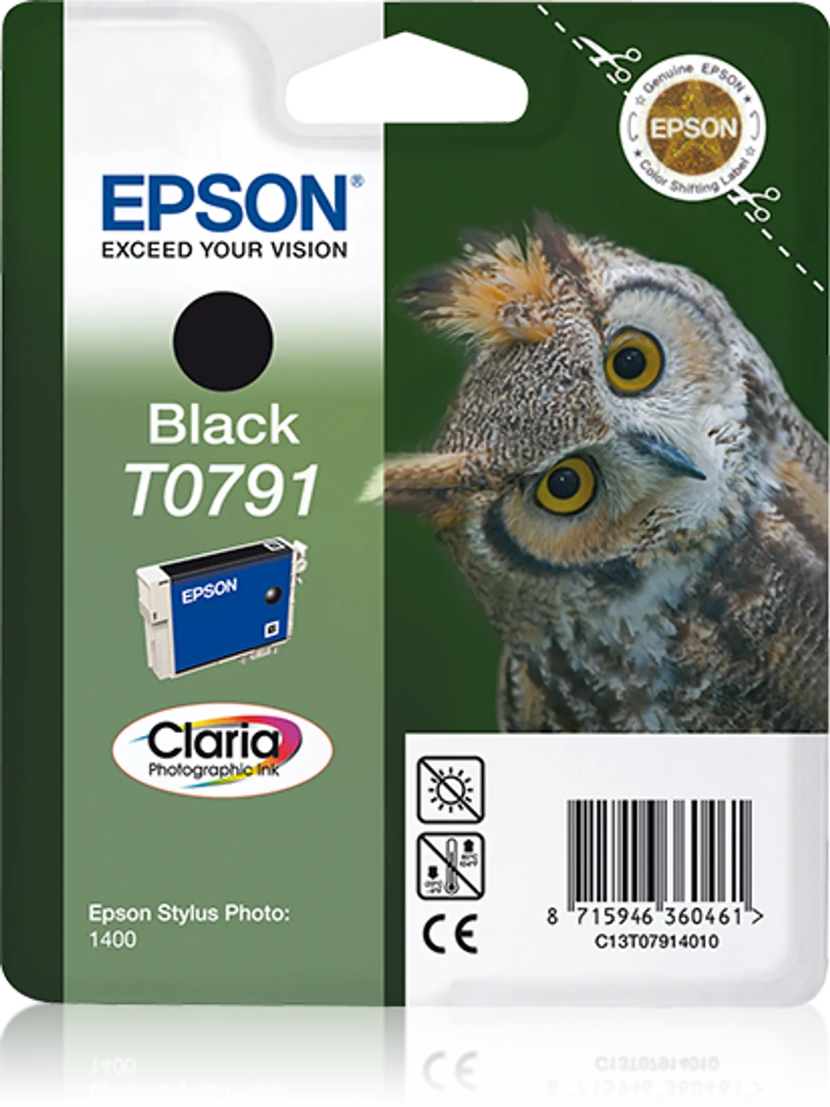 Epson T0791 / C13T07914010 / C13T07914020 Tinte schwarz