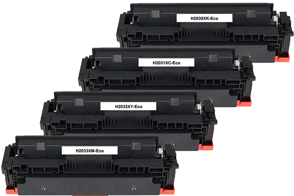 XL Toner Sparset kompatibel zu HP 415X / W2030X - W2033X schwarz, cyan, magenta, gelb  (4 Stück)
