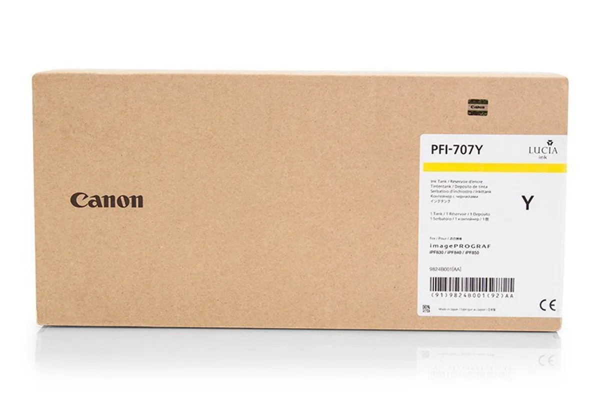Canon PFI-707 Y / 9824B001 Tinte gelb