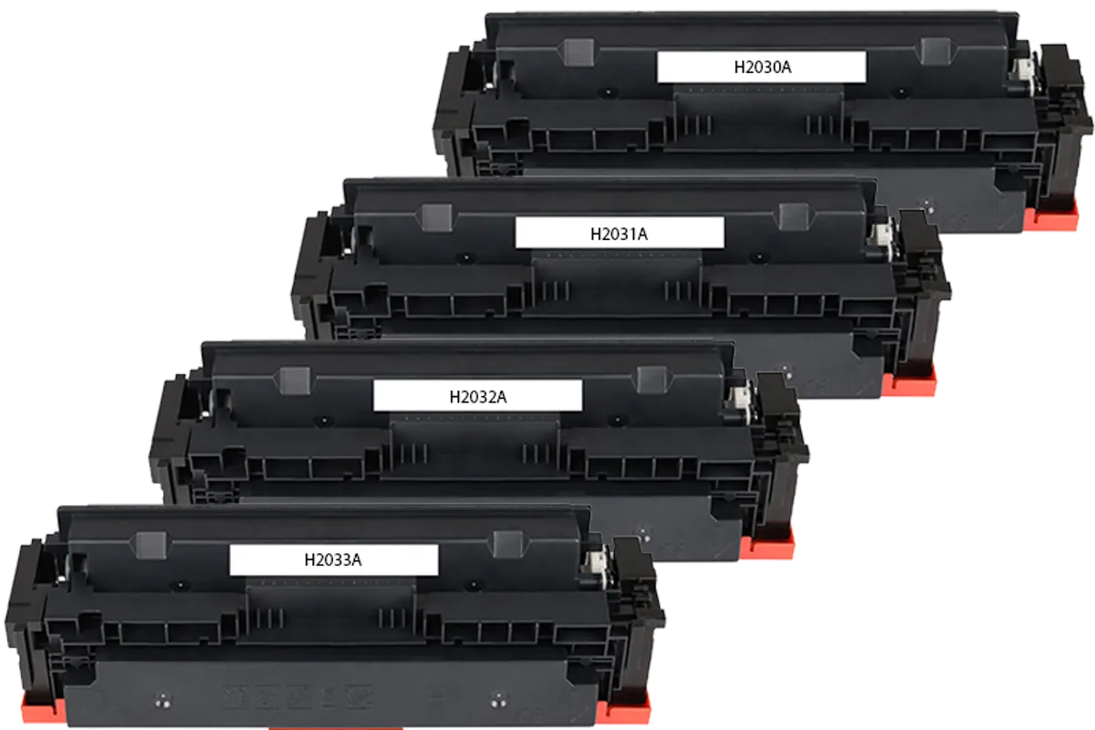 Toner Sparset kompatibel zu HP 415A / W2030A - W2033A schwarz, cyan, magenta, gelb  (4 Stück)