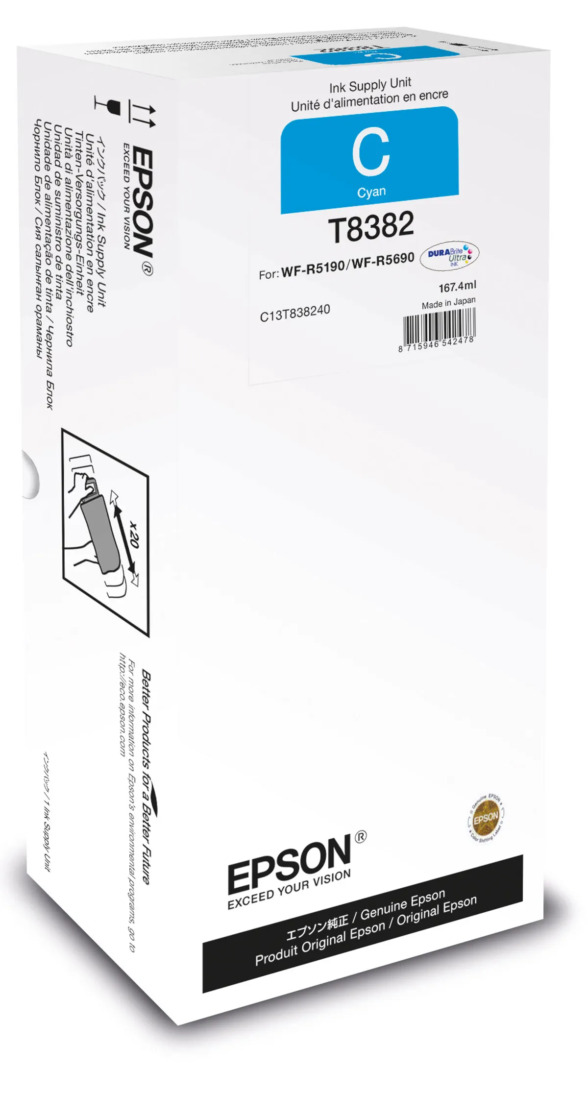 Epson T8382 / C13T838240 Tinte cyan