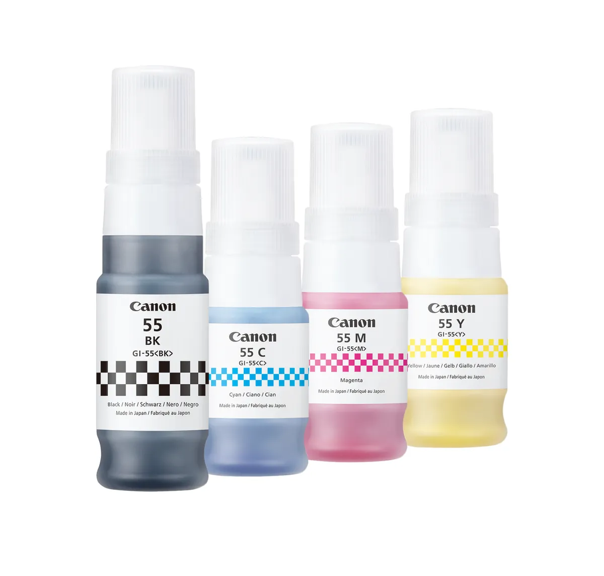 Canon GI-55 Tinten Sparset schwarz, cyan, magenta, gelb (4 Stück)
