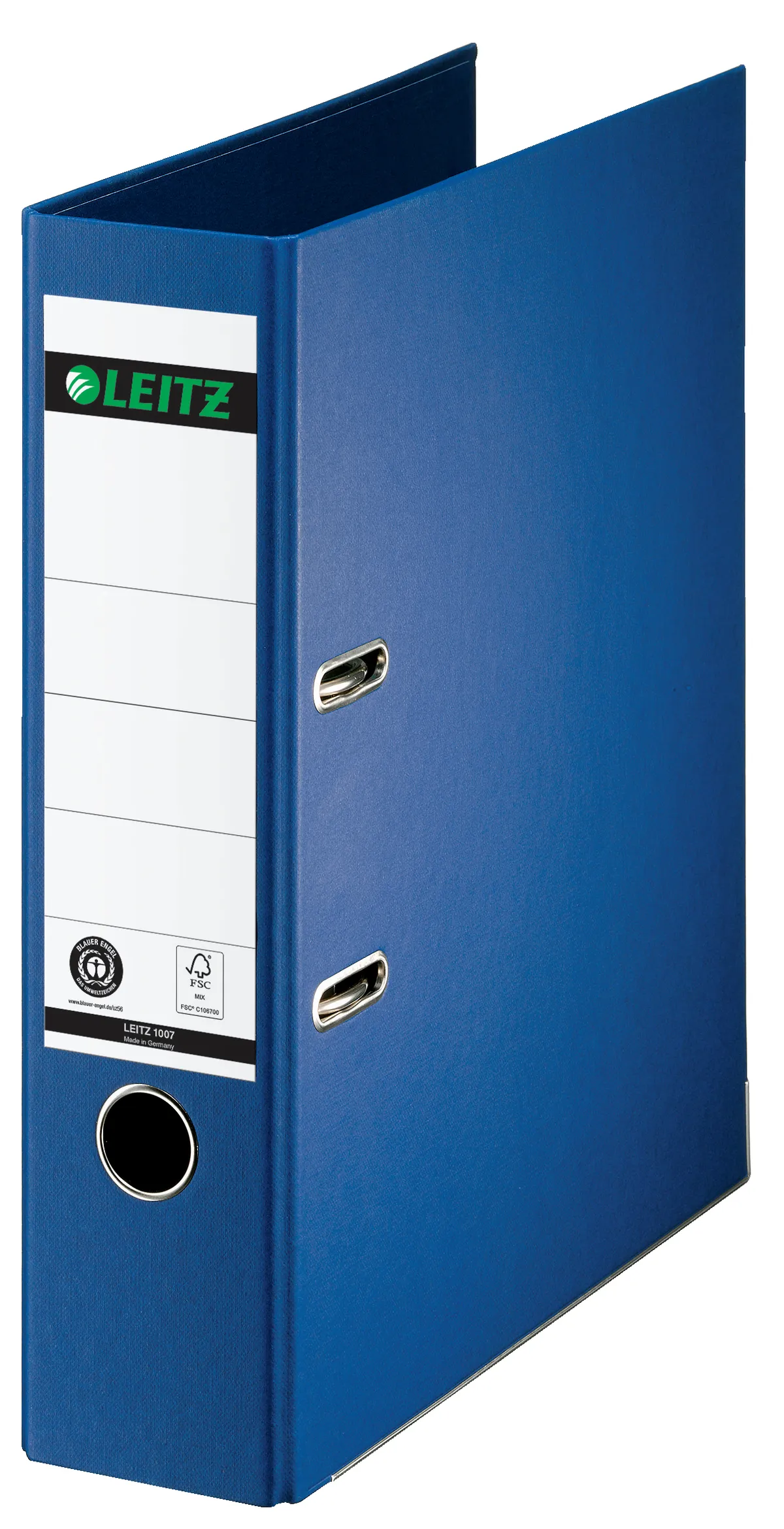 Leitz 10070068 Ordner blau (8cm breit, A4, Karton)