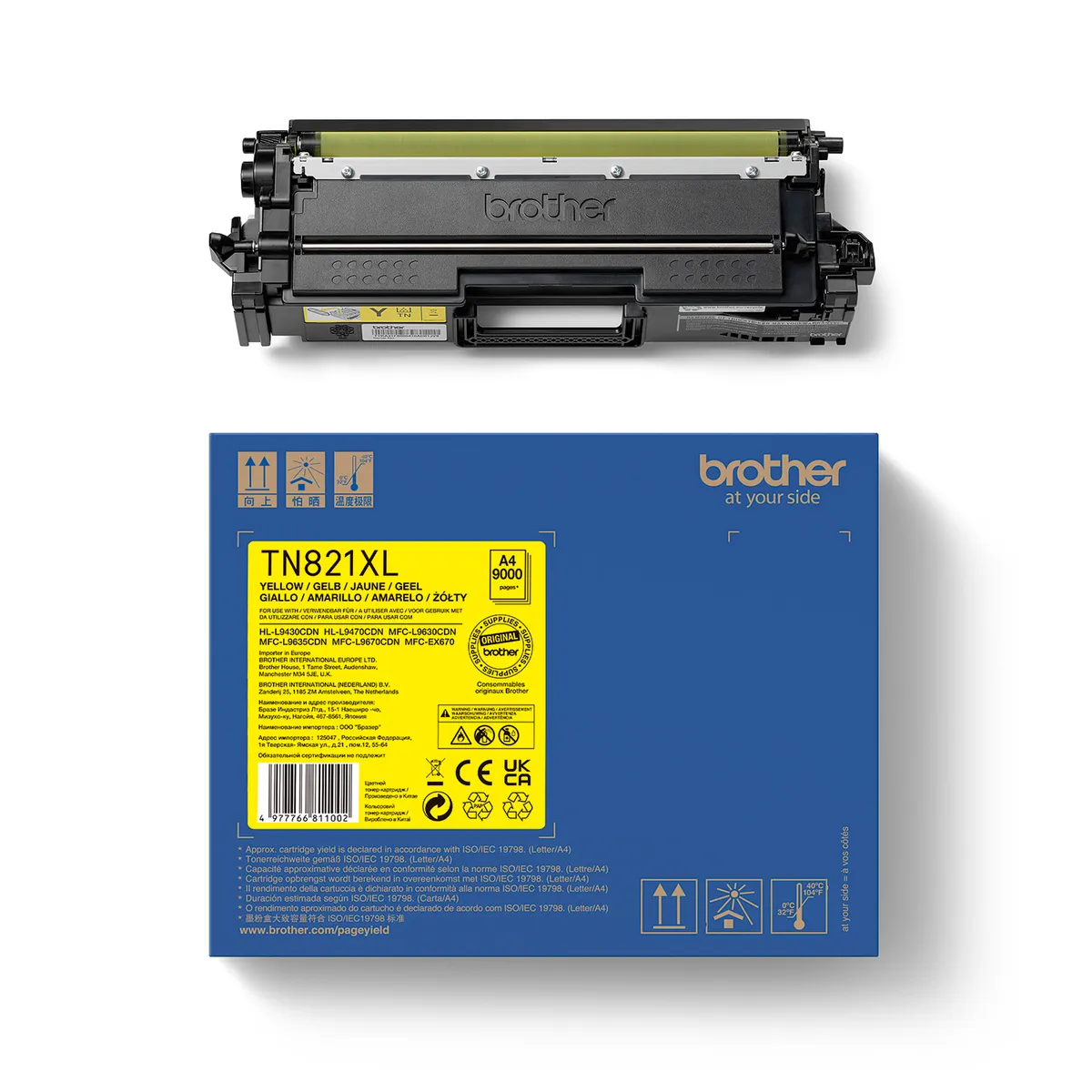 Brother TN-821XLY Toner gelb