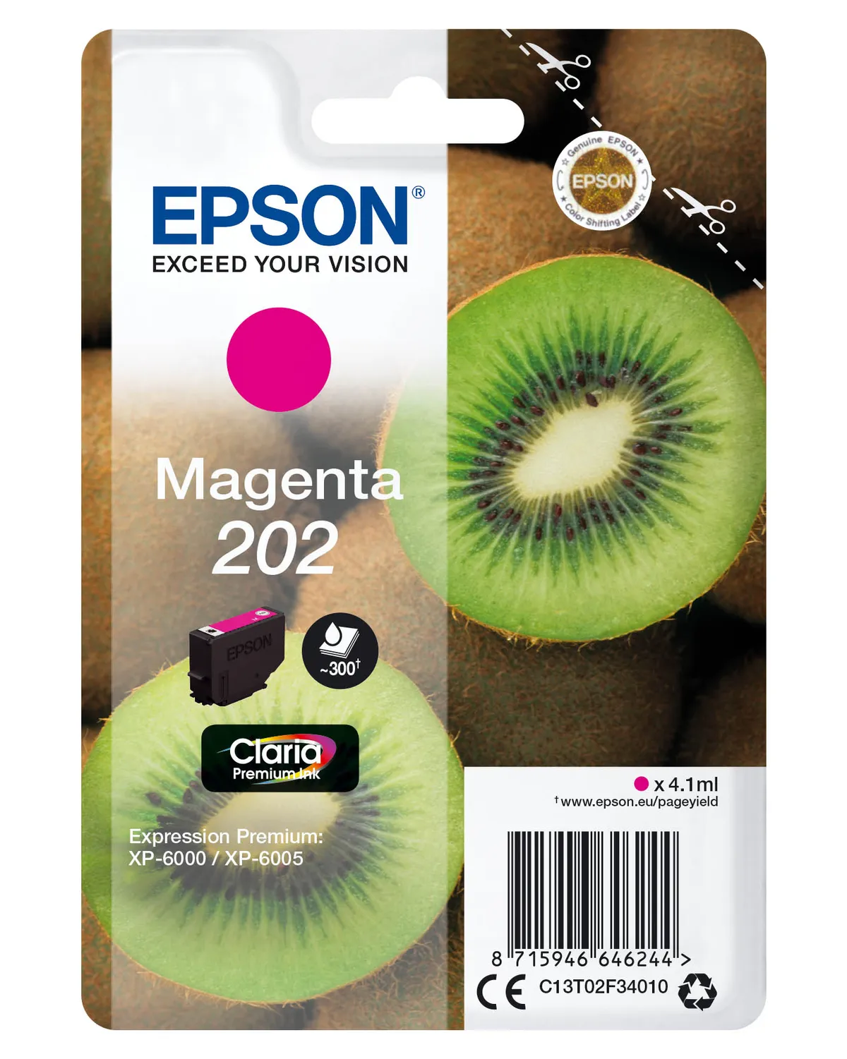 Epson 202 / T02F3 / C13T02F34010 / C13T02F34020 Tinte magenta