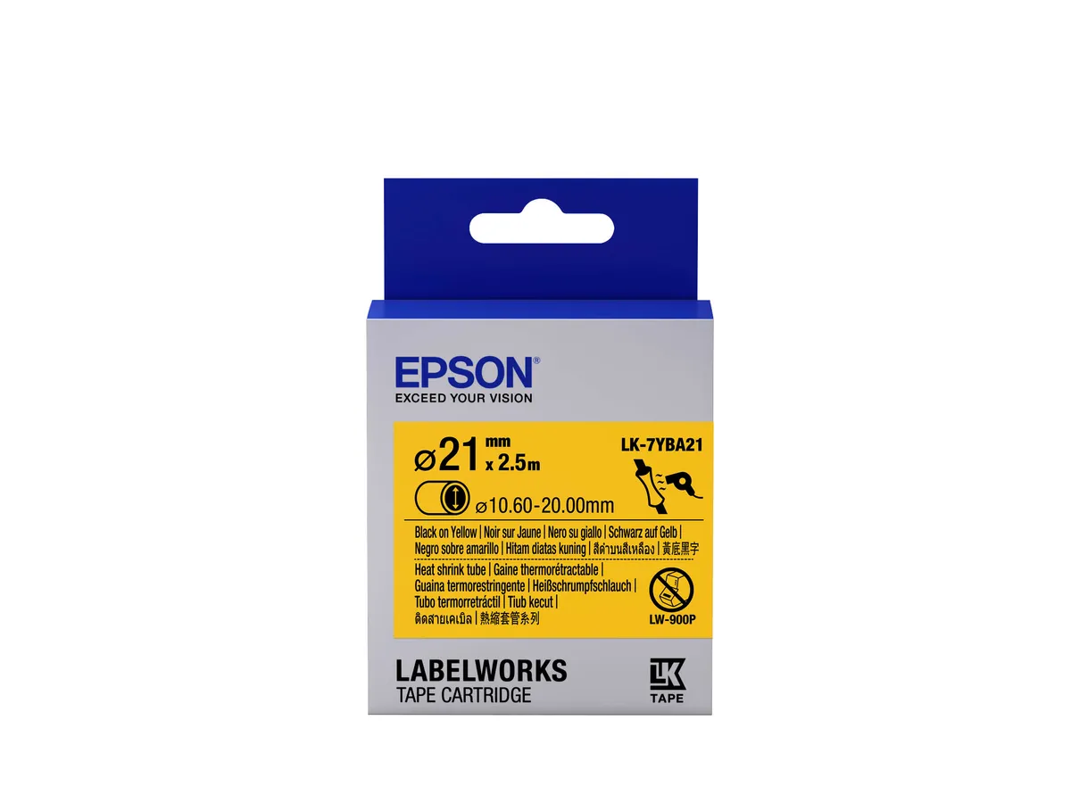Epson LK-7YBA21 / C53S657904 Prägeband schwarz, gelb