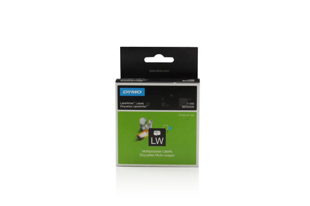 Dymo S0722550 / 11355 Etiketten weiß (51 x 19mm, 500 Stück)