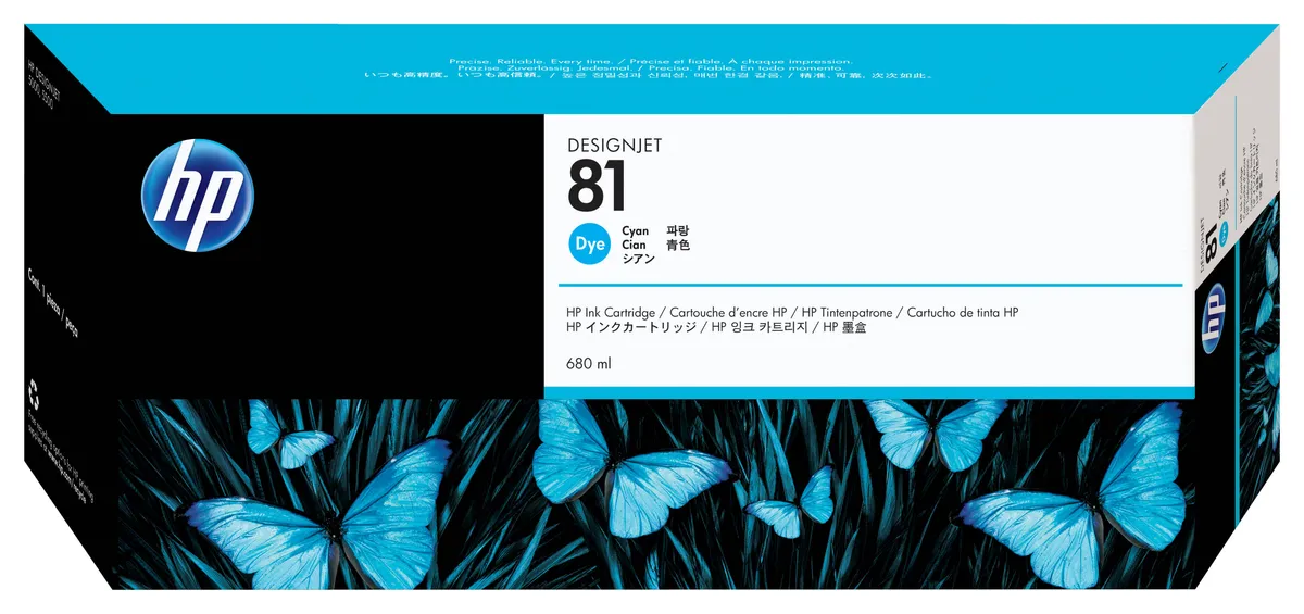 HP 81 / C4931A Tinte cyan