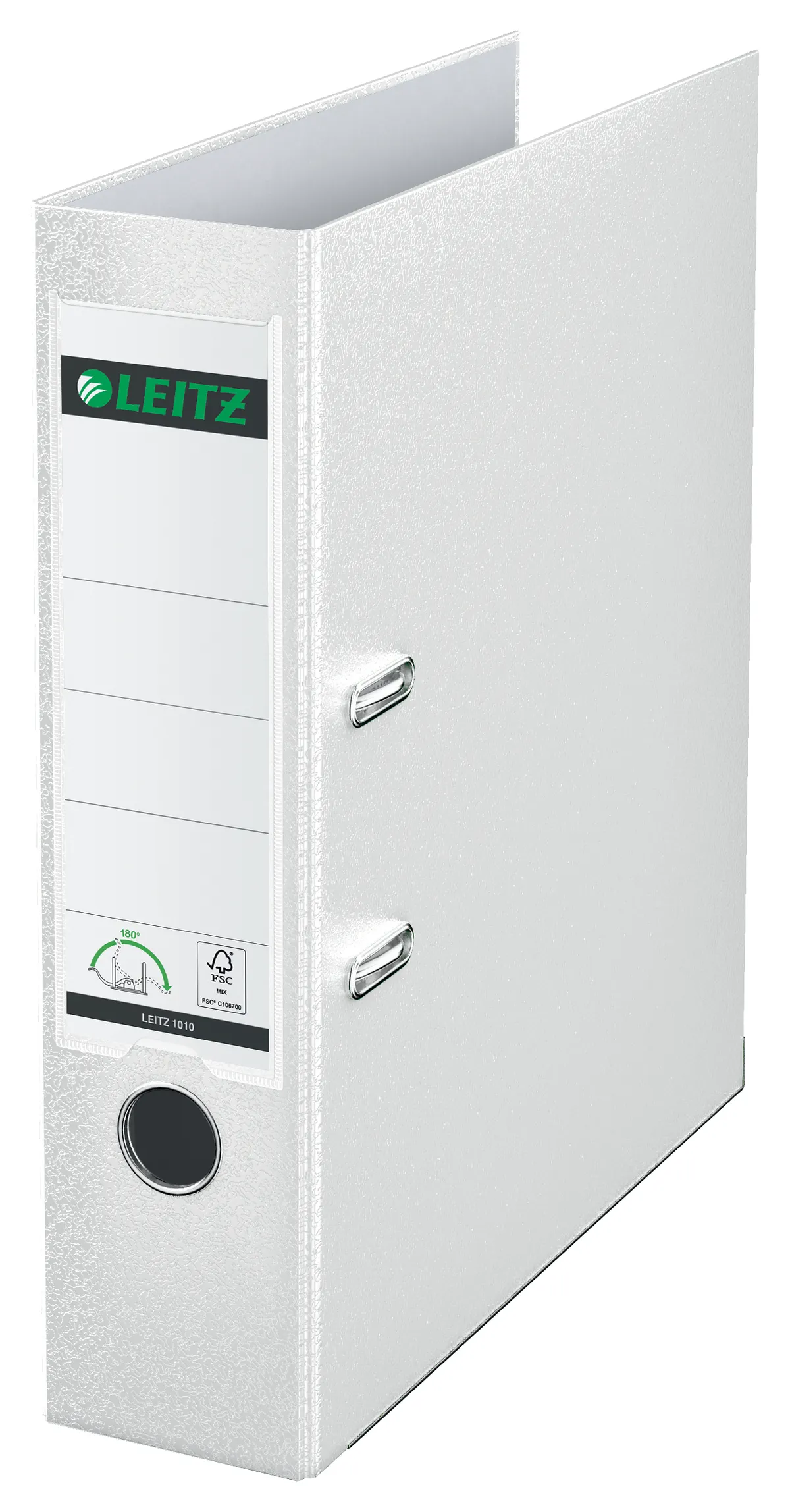 Leitz 10105001 Ordner weiß (8cm breit, A4, Kunststoff)