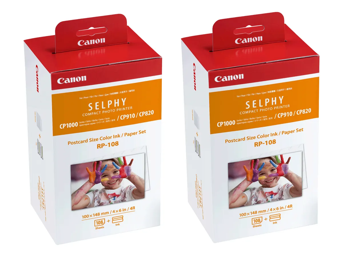 Canon RP-108 / 8568B001 Farbpatrone & Fotopapier Sparset color (2 Stück)