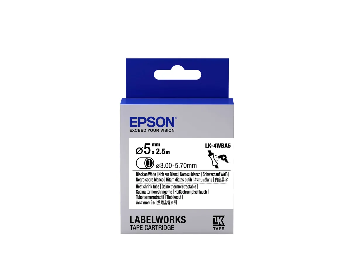 Epson LK-4WBA5 / C53S654904 Prägeband schwarz, weiß