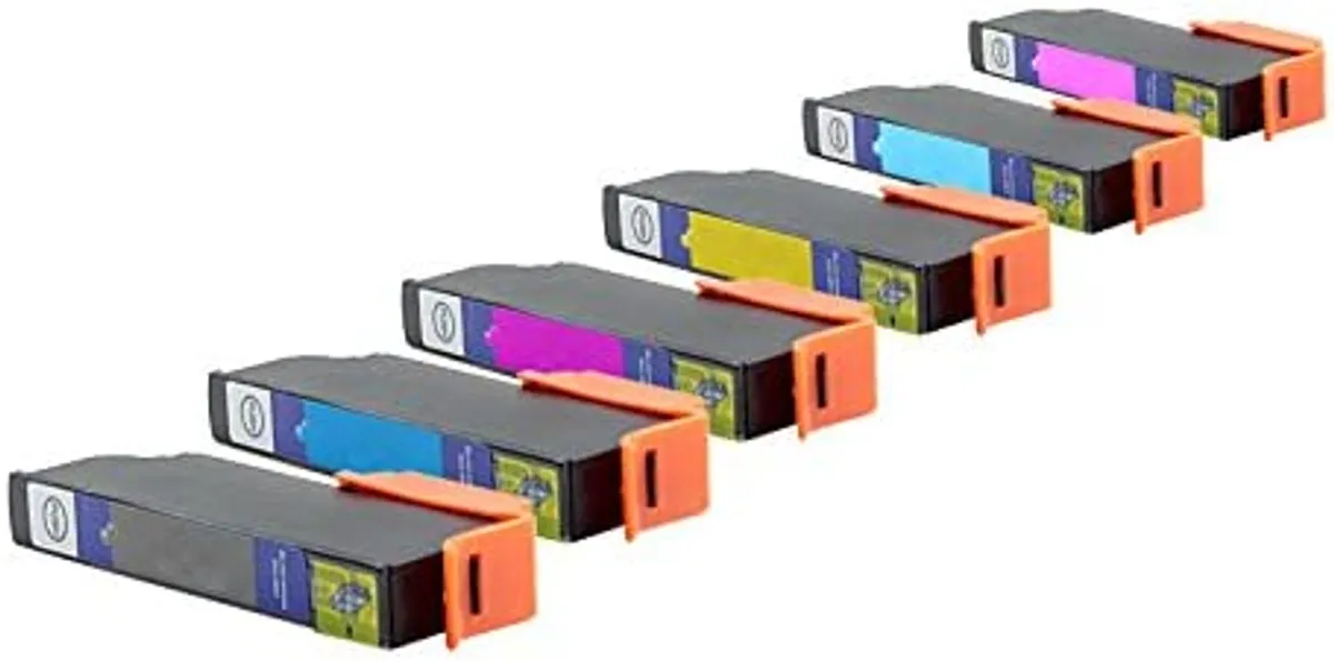 XL Tinten Sparset kompatibel zu Epson 24XL / T2438 / C13T24384010 schwarz, cyan, magenta, gelb, photo cyan, photo magenta  (6 Stück)
