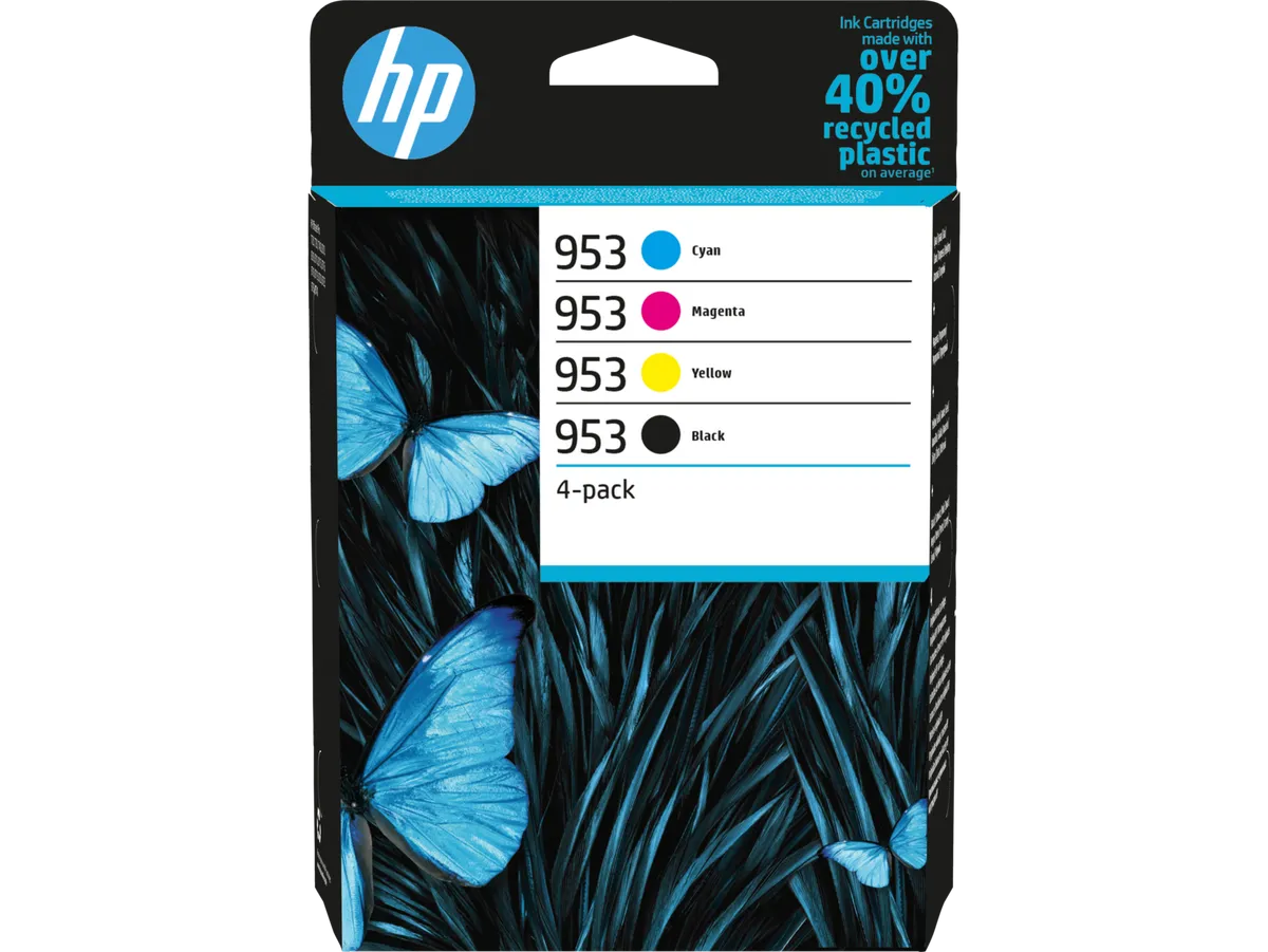 HP 953 / 6ZC69AE Tinten Sparset schwarz, cyan, magenta, gelb (4 Stück)
