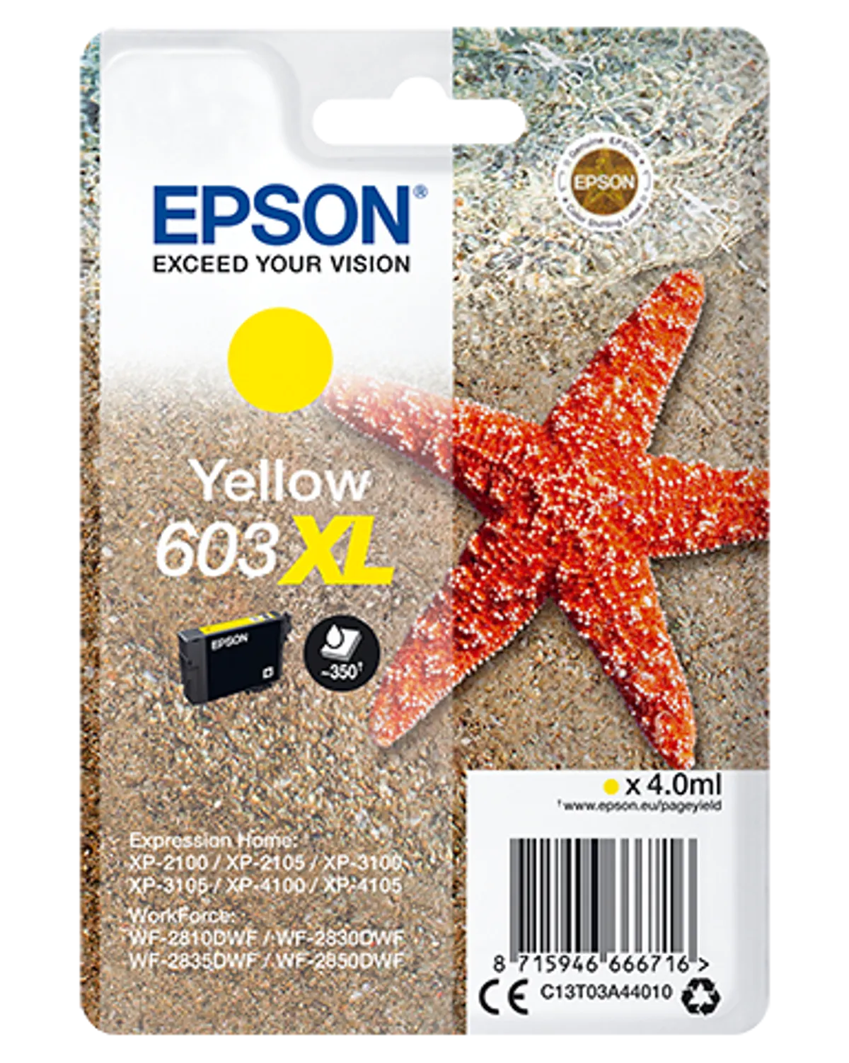 Epson 603XL / T03A4 / C13T03A44010 Tinte gelb