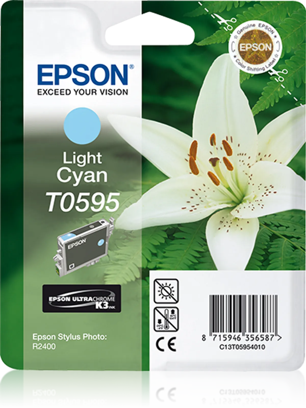 Epson T0595 / C13T05954010 / C13T05954020 Tinte photo cyan