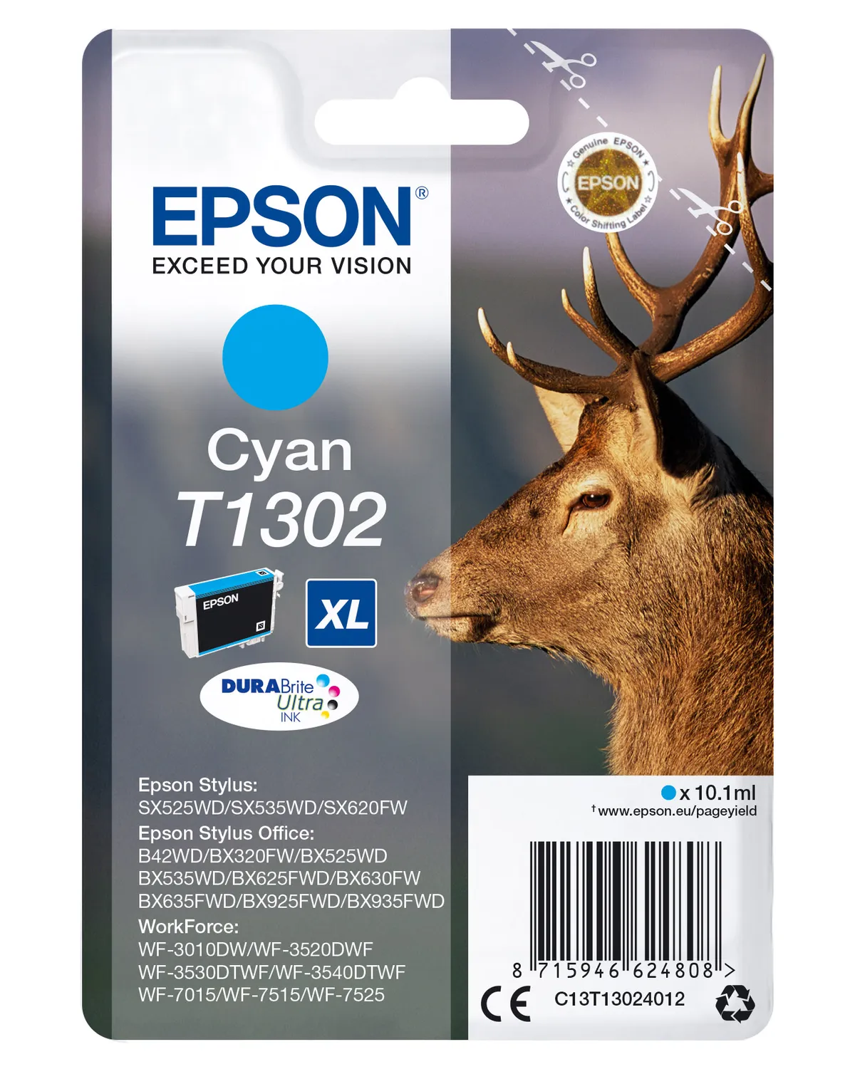 Epson T1302 / C13T13024012 / C13T13024022 Tinte cyan