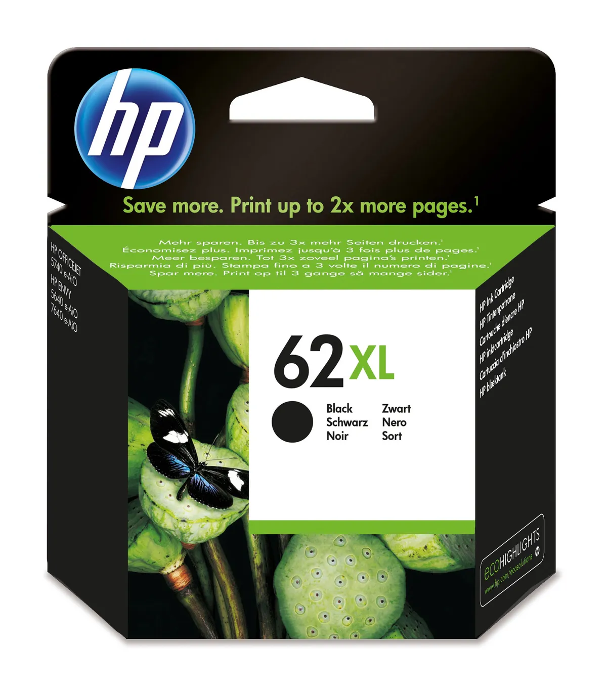 HP 62XL / C2P05AE Tinte schwarz
