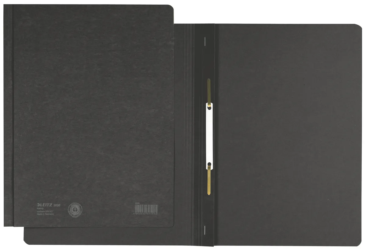 Leitz 30000095 Schnellhefter  schwarz (25 Stück) (Karton, DIN A4, 25er Pack)