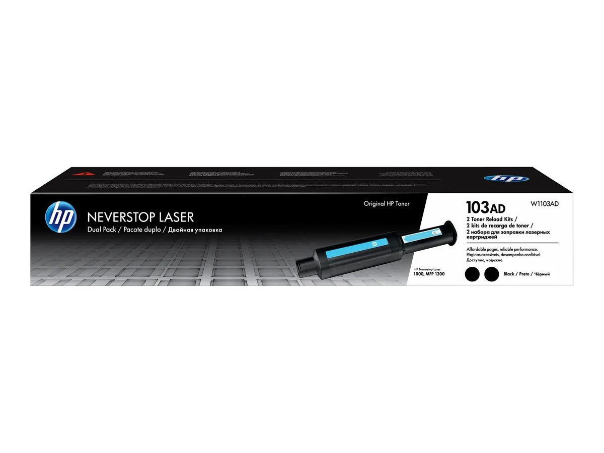 HP 103AD / W1103AD Toner Doppelpack schwarz (2 Stück)